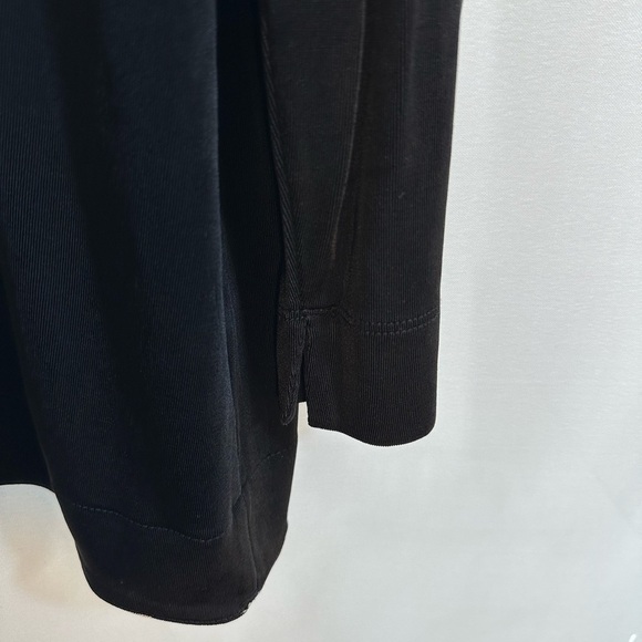 Chico’s Womens Size 3 US XL Open Front Long Sleeve Cardigan Sweater Duster Black - Picture 6 of 10